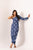 Space Blue One-Shoulder Dhoti Jumpsuit
