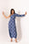 Space Blue One-Shoulder Dhoti Jumpsuit