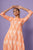 Orange Ikat Dhoti Jumpsuit (Clearance)