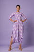 Purple Ikat Dhoti Jumpsuit (Clearance)