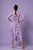 Purple Ikat Dhoti Jumpsuit (Clearance)