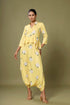 Yellow Floral Peplum Dhoti Jumpsuit (Clearance)