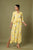 Yellow Floral Peplum Dhoti Jumpsuit (Clearance)