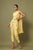 Yellow Floral Dhoti Saree & Top Set (Clearance)