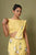 Yellow Floral Dhoti Saree & Top Set (Clearance)