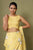 Yellow Floral Saree Skirt & Top Set (Clearance)