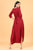 Red Dhoti Jumpsuit (Clearance)