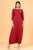 Red Dhoti Jumpsuit (Clearance)