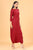 Red Dhoti Jumpsuit (Clearance)