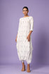 White Ikat Dhoti Jumpsuit (Clearance)