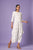 White Ikat Dhoti Jumpsuit (Clearance)