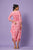 Pink Ikat Dhoti Jumpsuit (Clearance)