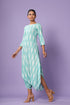 Turquoise Ikat Dhoti Jumpsuit (Clearance)