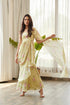 Summer Green Ruffle Saree Dress