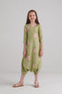 Pickle Green Dhoti Jumpsuit Kids