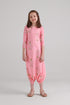 Taffy Pink Dhoti Jumpsuit Kids