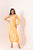 Jasmine Yellow One-Shoulder Dhoti Jumpsuit