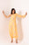 Jasmine Yellow One-Shoulder Dhoti Jumpsuit