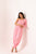 Taffy Pink One-Shoulder Dhoti Jumpsuit