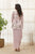 Sweet Pink Polka Dot Saree Dress & Blazer