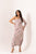 Mocha Brown Polka Dot One-Shoulder Dhoti Jumpsuit