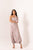 Mocha Brown Polka Dot One-Shoulder Dhoti Jumpsuit