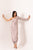 Mocha Brown Polka Dot One-Shoulder Dhoti Jumpsuit