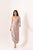 Mocha Brown Polka Dot One-Shoulder Dhoti Jumpsuit