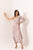 Mocha Brown Polka Dot One-Shoulder Dhoti Jumpsuit