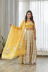Kesar Yellow Kali Lehenga