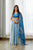 Indra Blue Kali Lehenga