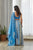 Indra Blue Kali Lehenga