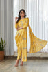 Kesar Yellow Blouse Saree & Dhoti Pants