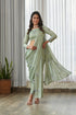 Tulsi Green Blouse Saree & Dhoti Pants