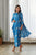 Indra Blue Blouse Saree & Dhoti Pants