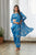 Indra Blue Blouse Saree & Dhoti Pants