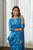 Indra Blue Blouse Saree & Dhoti Pants