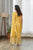 Kesar Yellow Ruffle Saree Dress