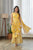 Kesar Yellow Ruffle Saree Dress