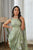 Tulsi Green Ruffle Saree Dress