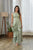 Tulsi Green Ruffle Saree Dress