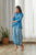 Indra Blue Peplum Dhoti Jumpsuit