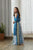 Indra Blue Kali Lehenga Kids
