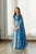 Indra Blue Kali Lehenga Kids