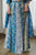 Indra Blue Kali Lehenga Kids
