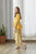 Kesar Yellow Peplum Dhoti Jumpsuit Kids