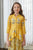 Kesar Yellow Peplum Dhoti Jumpsuit Kids