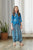 Indra Blue Peplum Dhoti Jumpsuit Kids