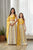 Mother Daughter Kesar Yellow Kali Lehenga