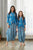 Mother Daughter Indra Blue Peplum Dhoti Jumpsuit